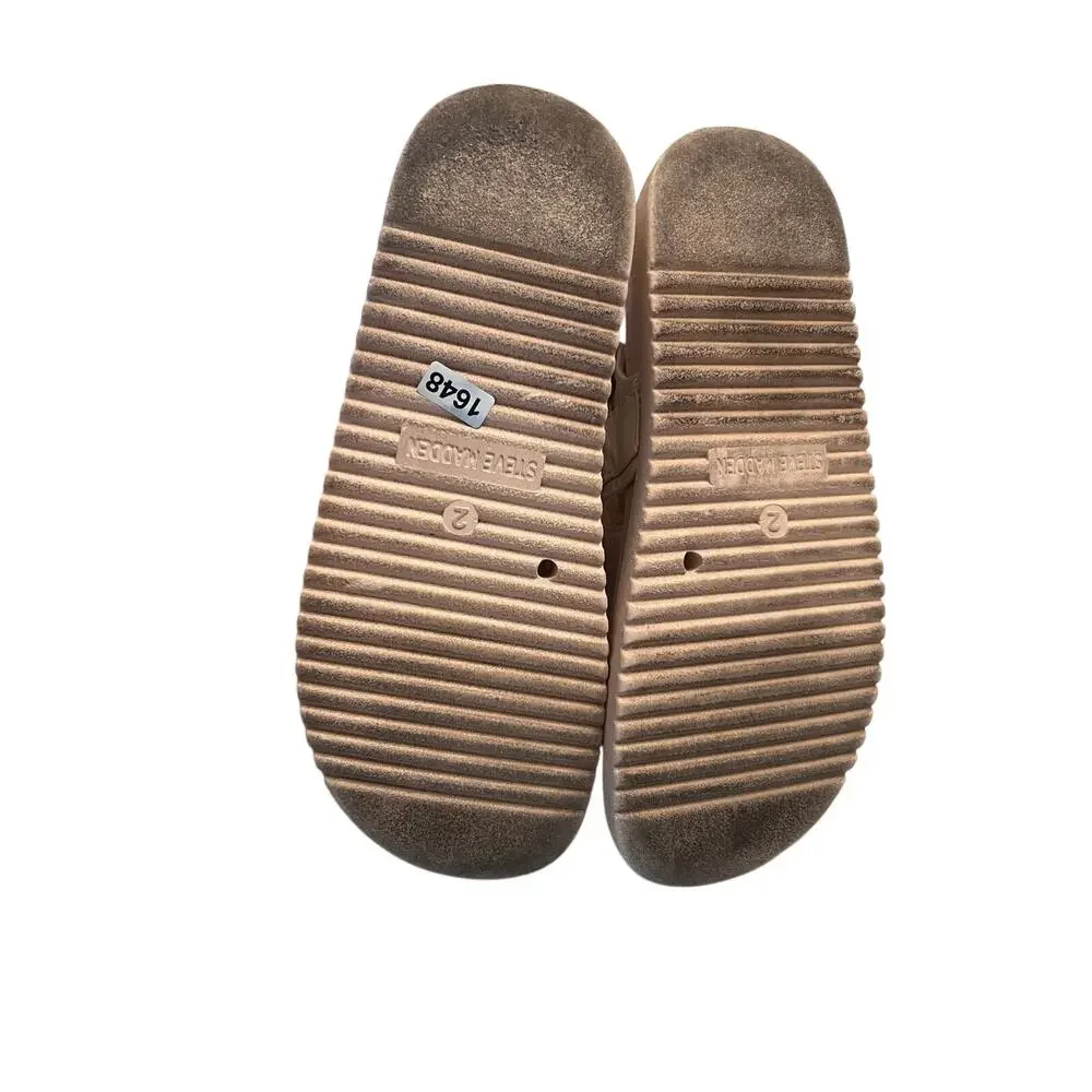 Steve Madden Girl's 2 Jwinie-i Platform Strap-Back Sandals Bone